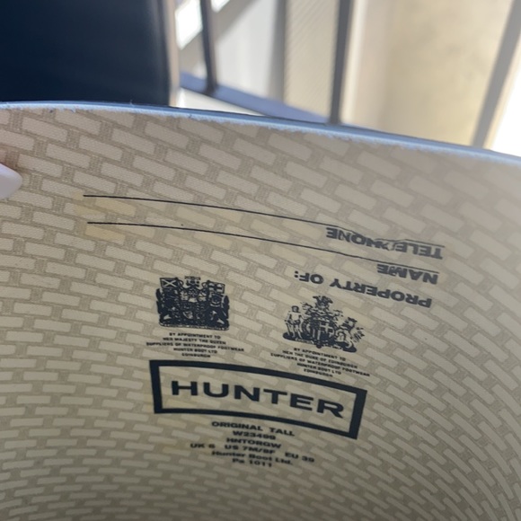 COPY - Navy blue size 7 original hunter boots - Picture 3 of 7